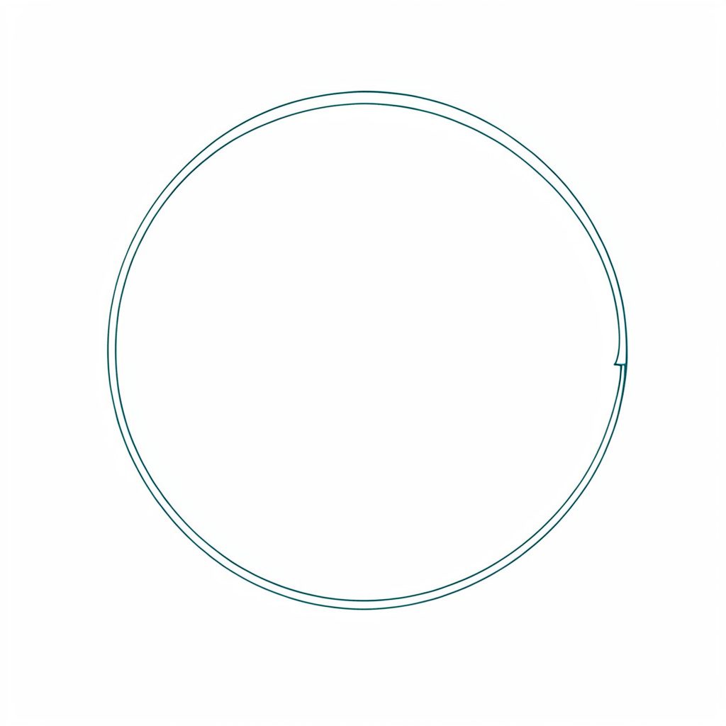 Minimal line illustration of round polarized lenses, copper and sea-blue tones